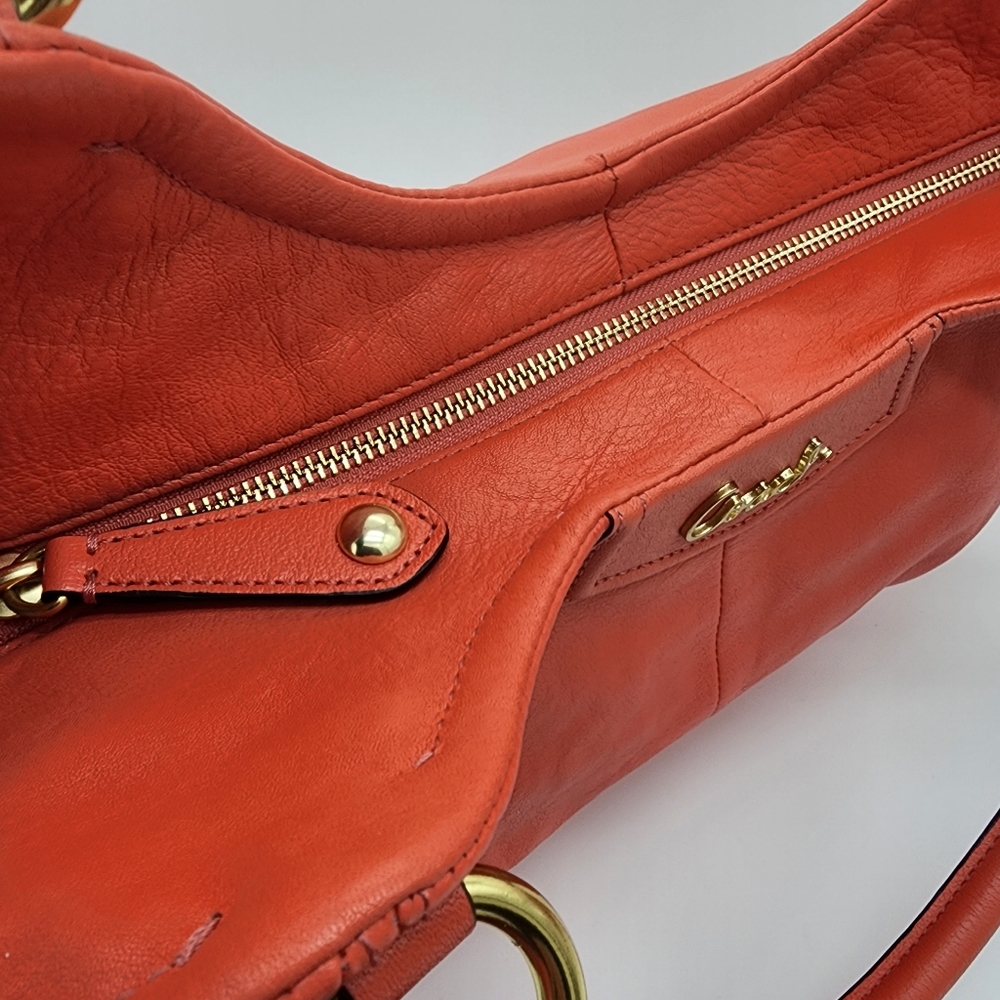 Coach Ashley F23308 Tearose Coral Leather Tote Shoulder Bag Medium - Picture 5 of 16